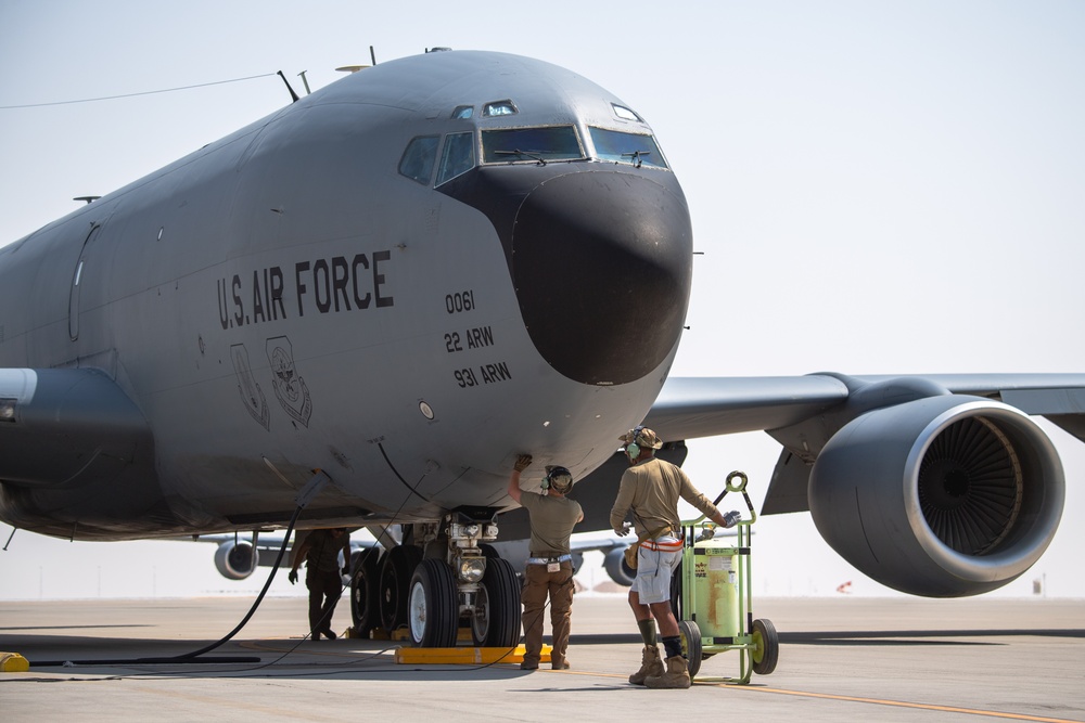 350th EARS KC-135 operations