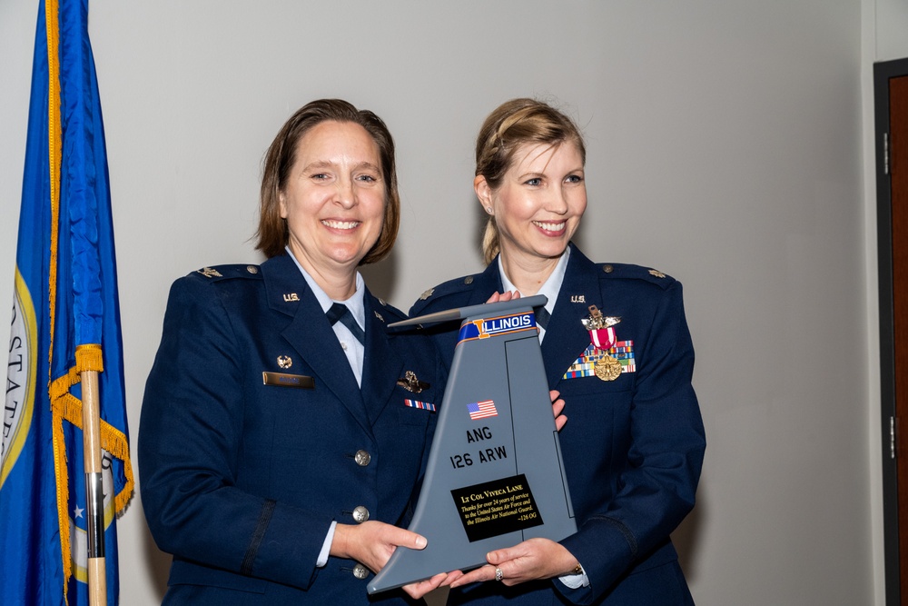 126ARW Celebrates the Retirement of Lt. Col. Lane