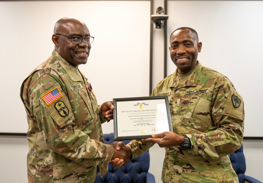 Col. Crosson's retirement ceremony