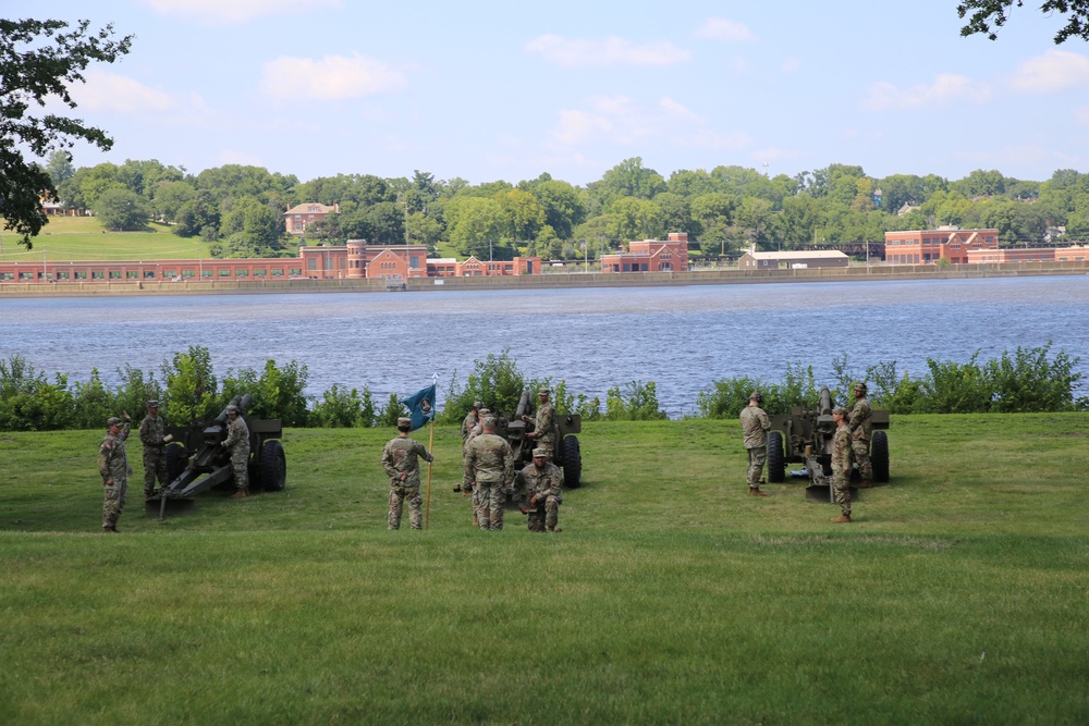 Firing Battery prepares for 11-Gun Salute