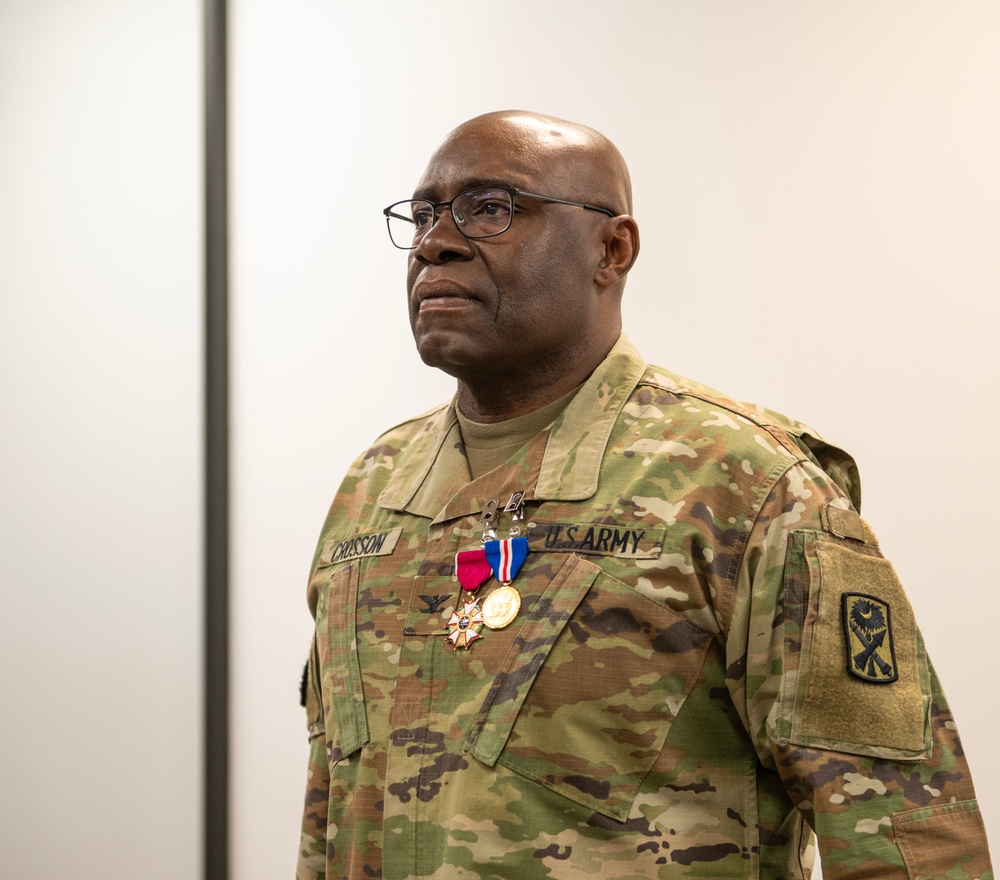 Col. Crosson's retirement ceremony