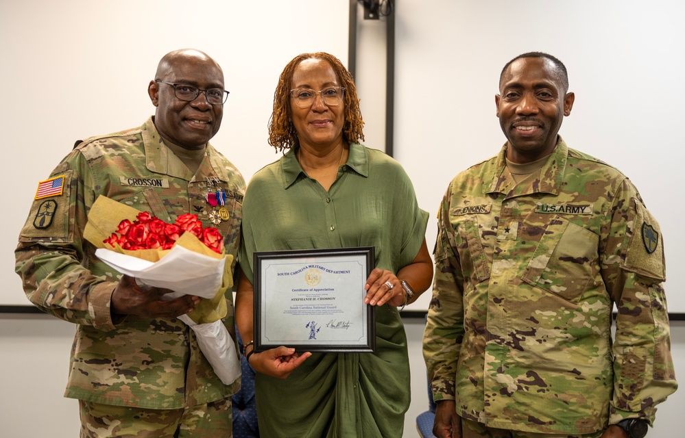 Col. Crosson's retirement ceremony