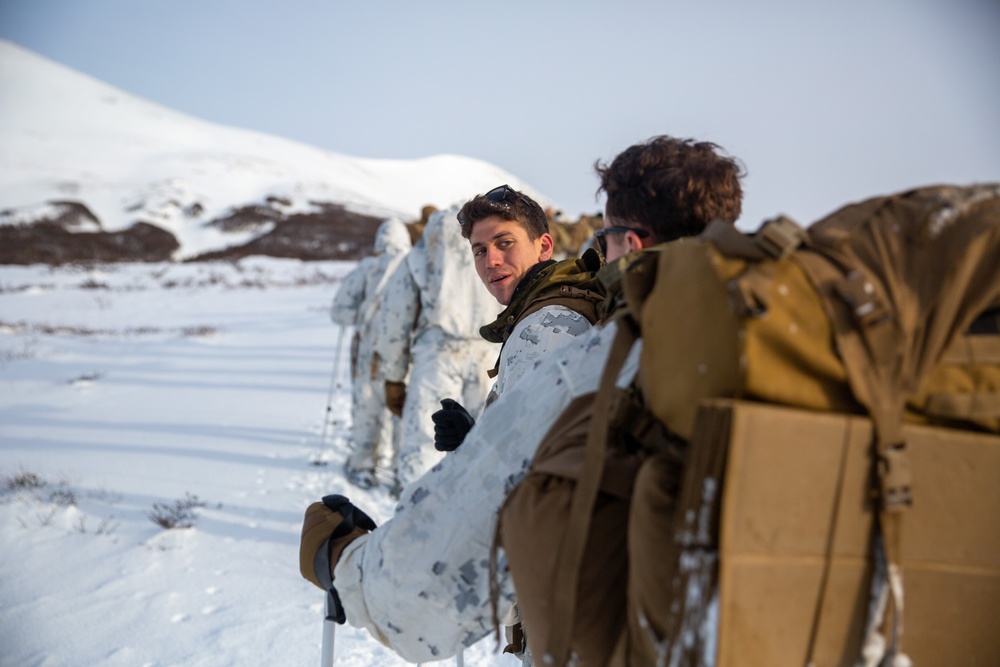 Marines Scale Mount Tarn, Chile