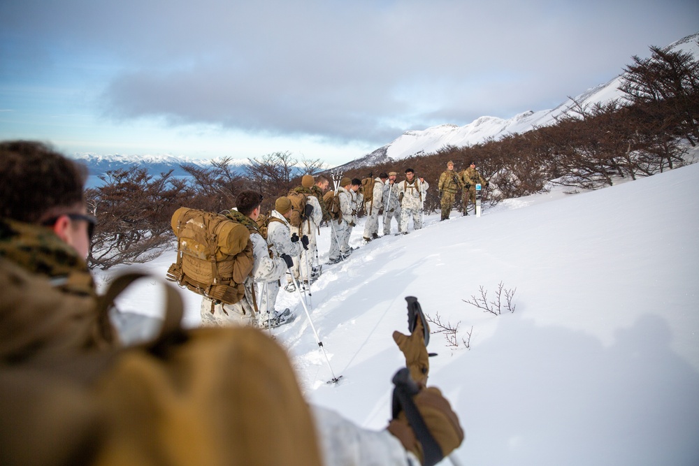 Marines Scale Mount Tarn, Chile