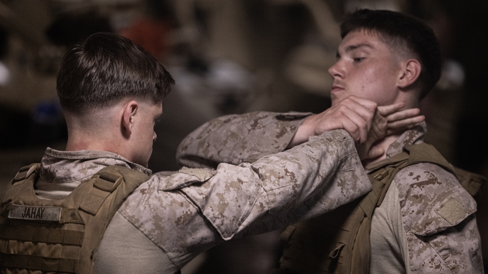 24th MEU (SOC) Marines Practice MCMAP on USS New York (LPD 21)