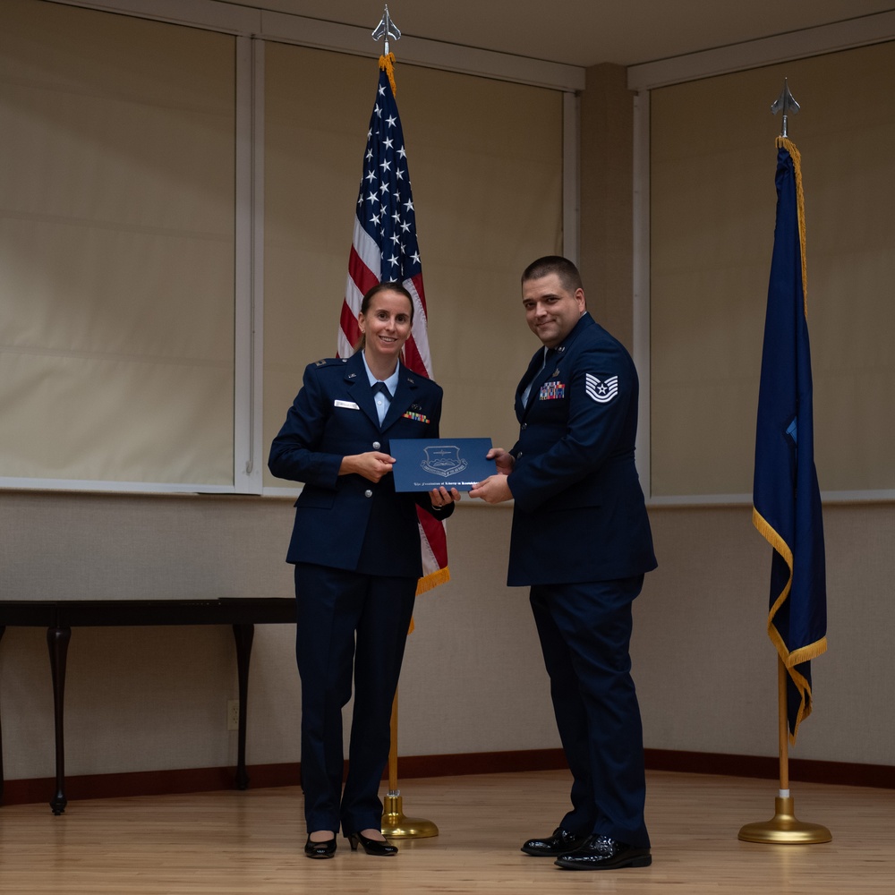 U.S. Air Force Maine Air National Guardsman Technical Sgt. William C. Gusoski Graduates from the Community College of the Air Force