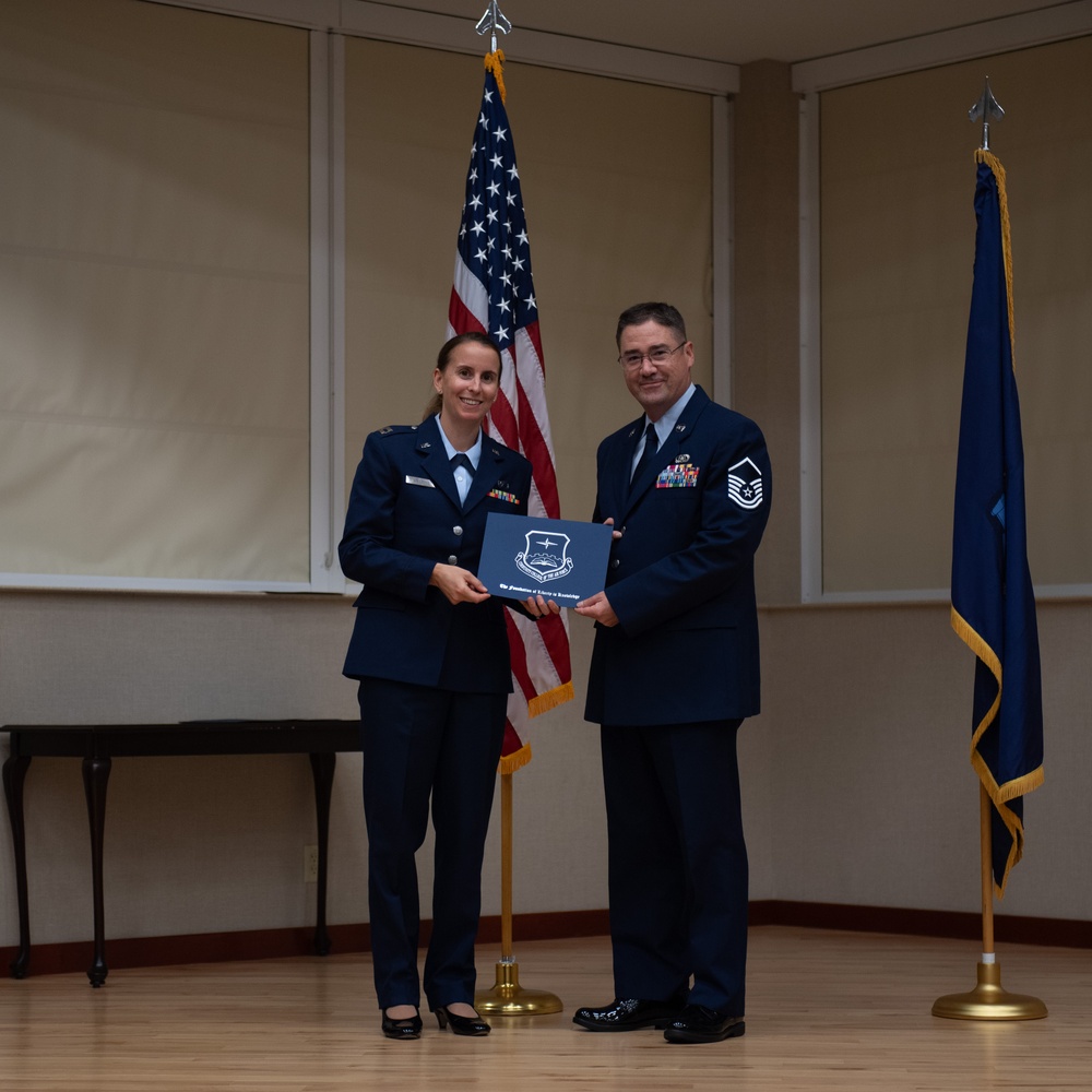 U.S. Air Force Maine Air National Guardsman Master Sgt. Dominic P. Turmel Sr. Graduates from the Community College of the Air Force
