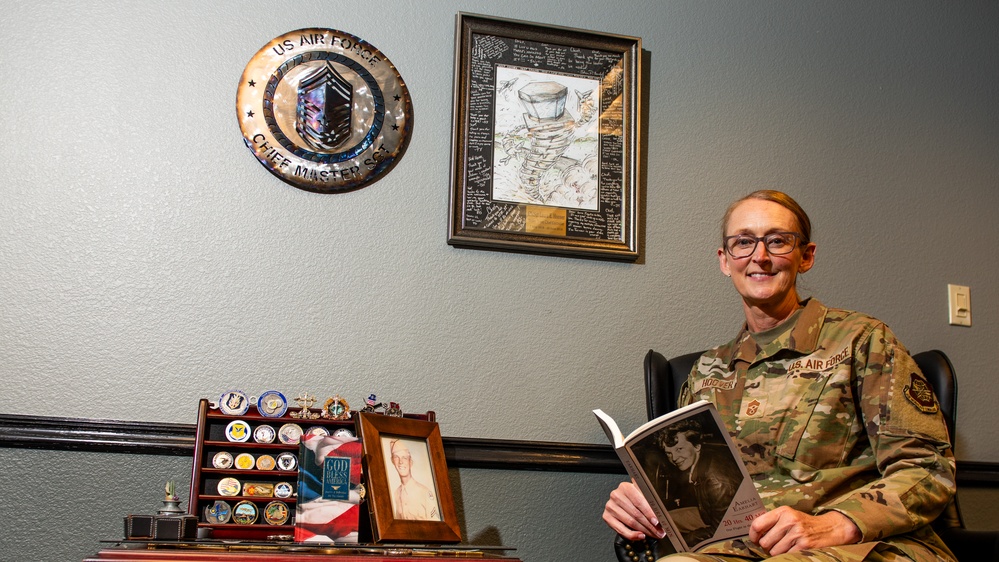 60th AMW welcomes first-ever female command chief