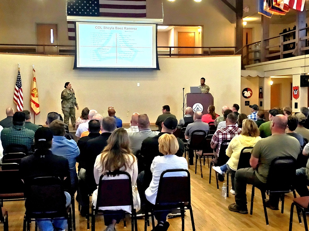 Fort McCoy’s newest garrison commander holds July 2024 town hall with installation workforce