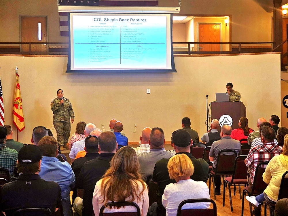 Fort McCoy’s newest garrison commander holds July 2024 town hall with installation workforce