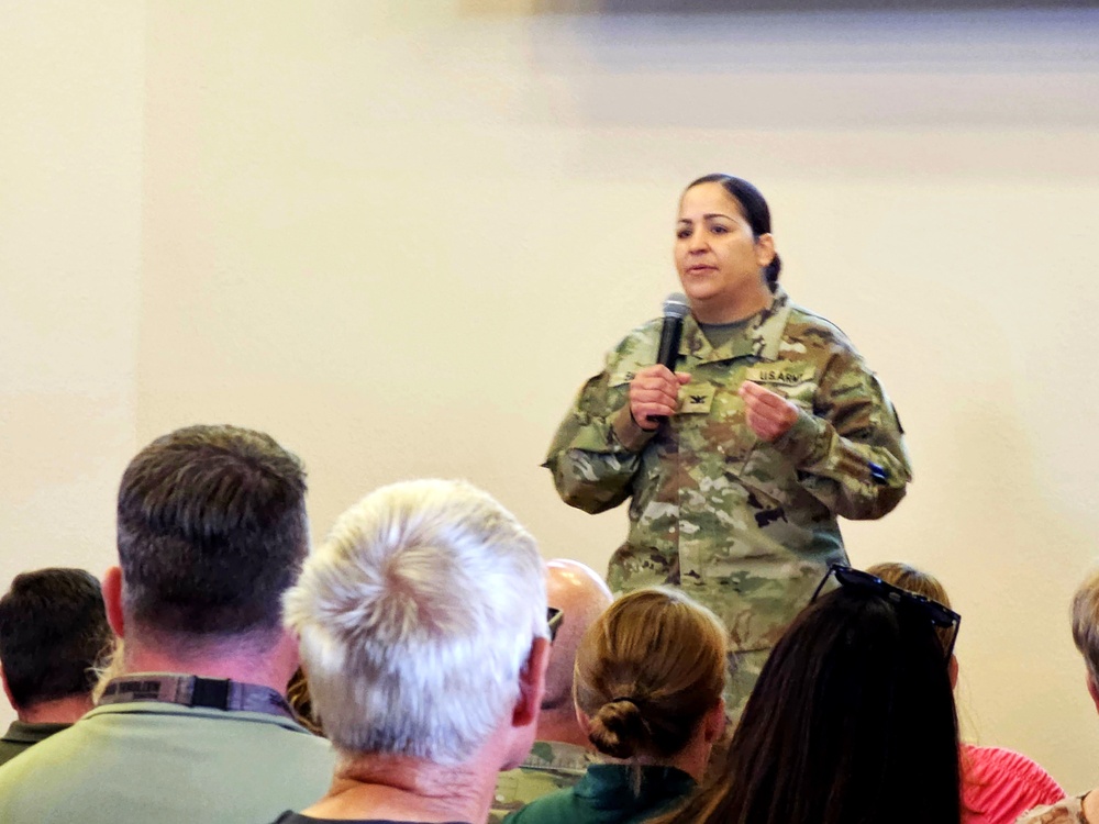 Fort McCoy’s newest garrison commander holds July 2024 town hall with installation workforce