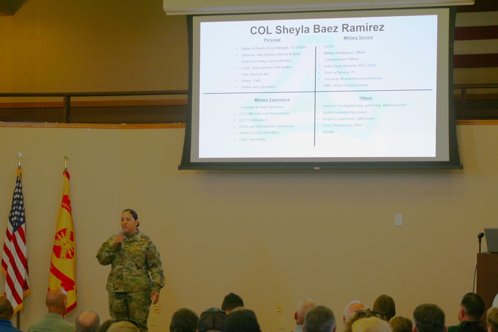 Fort McCoy’s newest garrison commander holds July 2024 town hall with installation workforce