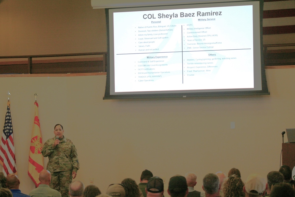 Fort McCoy’s newest garrison commander holds July 2024 town hall with installation workforce