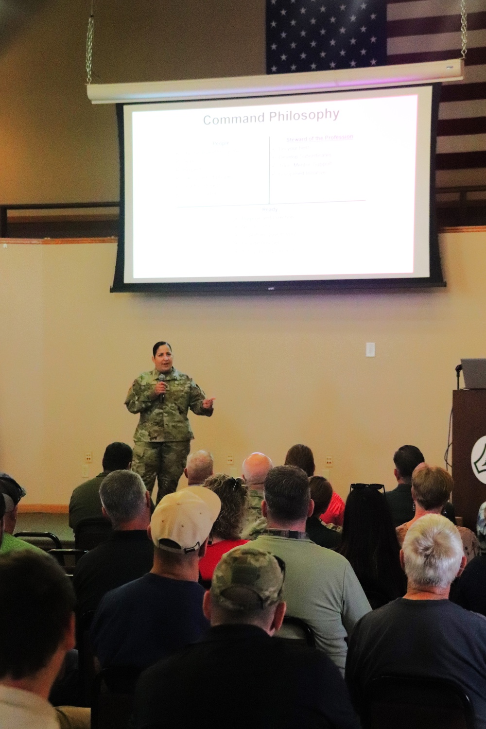 Fort McCoy’s newest garrison commander holds July 2024 town hall with installation workforce