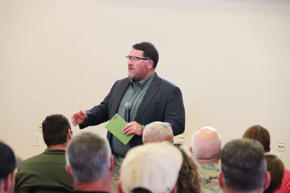 Fort McCoy’s newest garrison commander holds July 2024 town hall with installation workforce