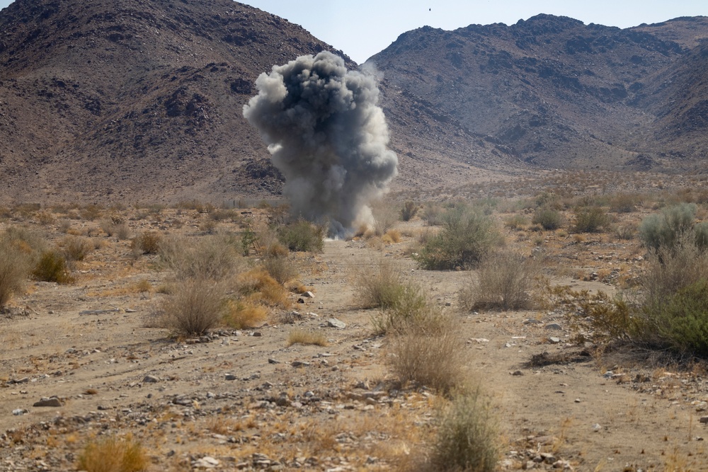 Combat Logistics Battalion 2 EOD Conducts Low Order Demolitions Range During ITX 5-24