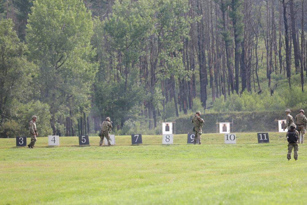 U.S. Army National Guard Soldiers compete during NBWC2024