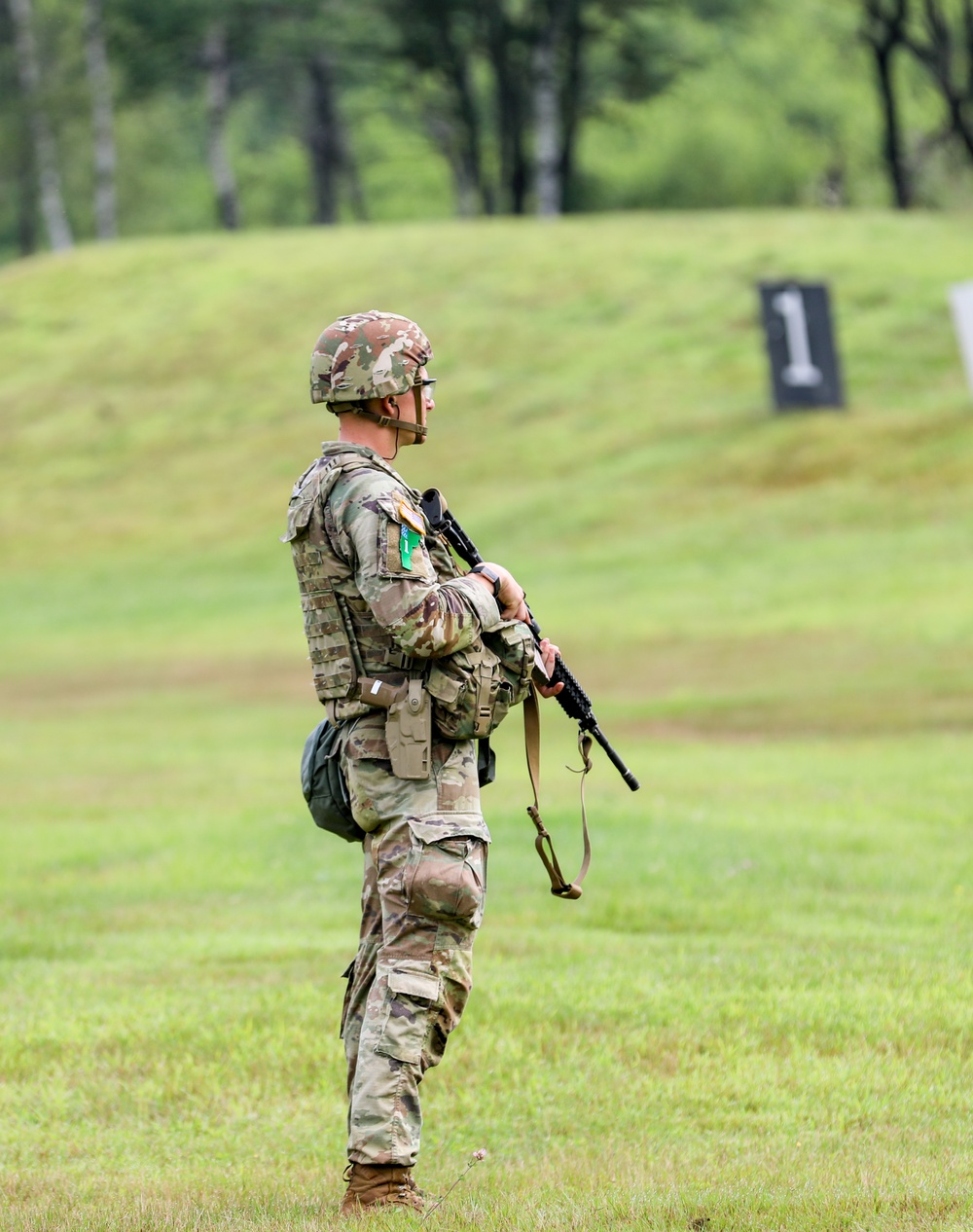 U.S. Army National Guard Soldiers compete during NBWC2024