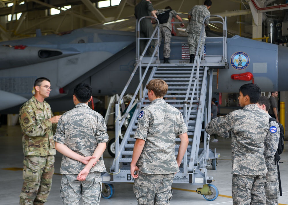 104th Fighter Wing hosts 103rd Composite Squadron Civil Air Patrol for base tour