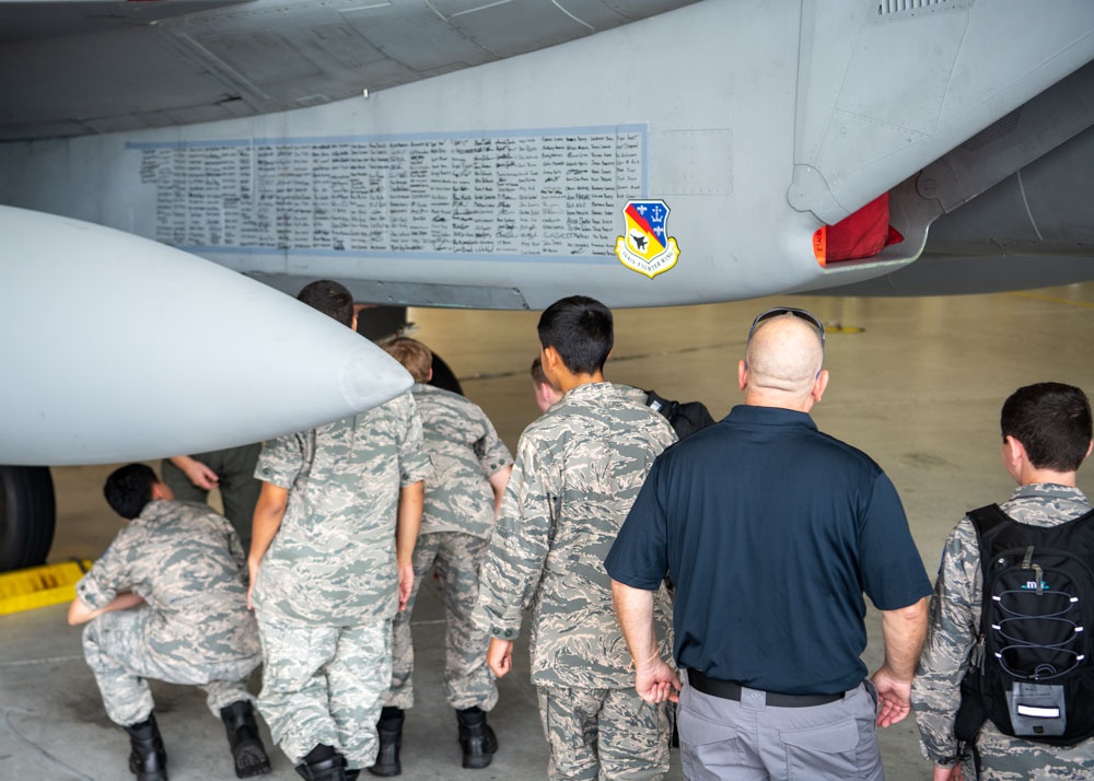 104th Fighter Wing hosts 103rd Composite Squadron Civil Air Patrol for base tour
