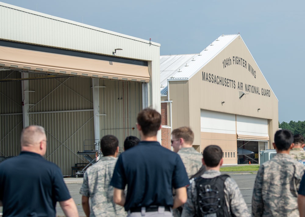 104th Fighter Wing hosts 103rd Composite Squadron Civil Air Patrol for base tour