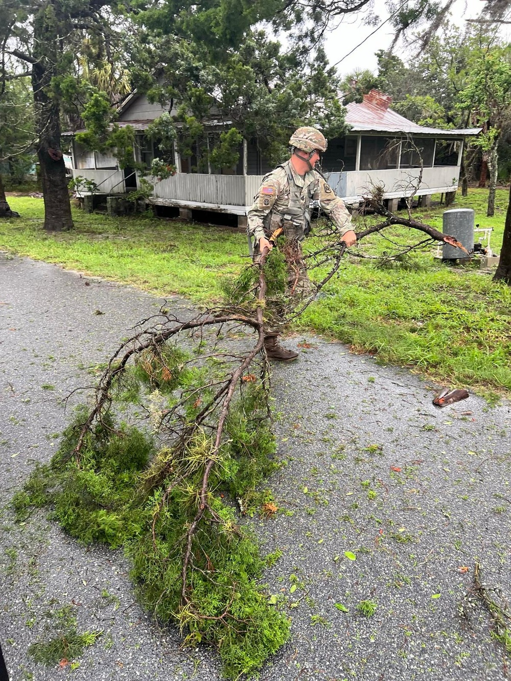 HHB 3-265th ADA Conducts Recon Operations After Hurricane Debby