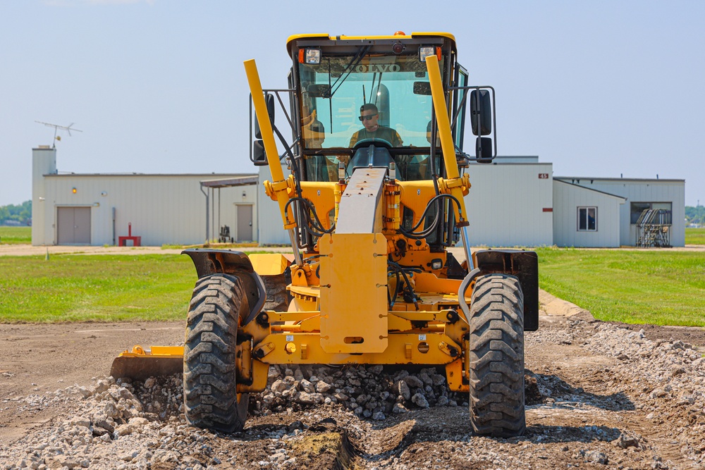Civil engineers repair runway