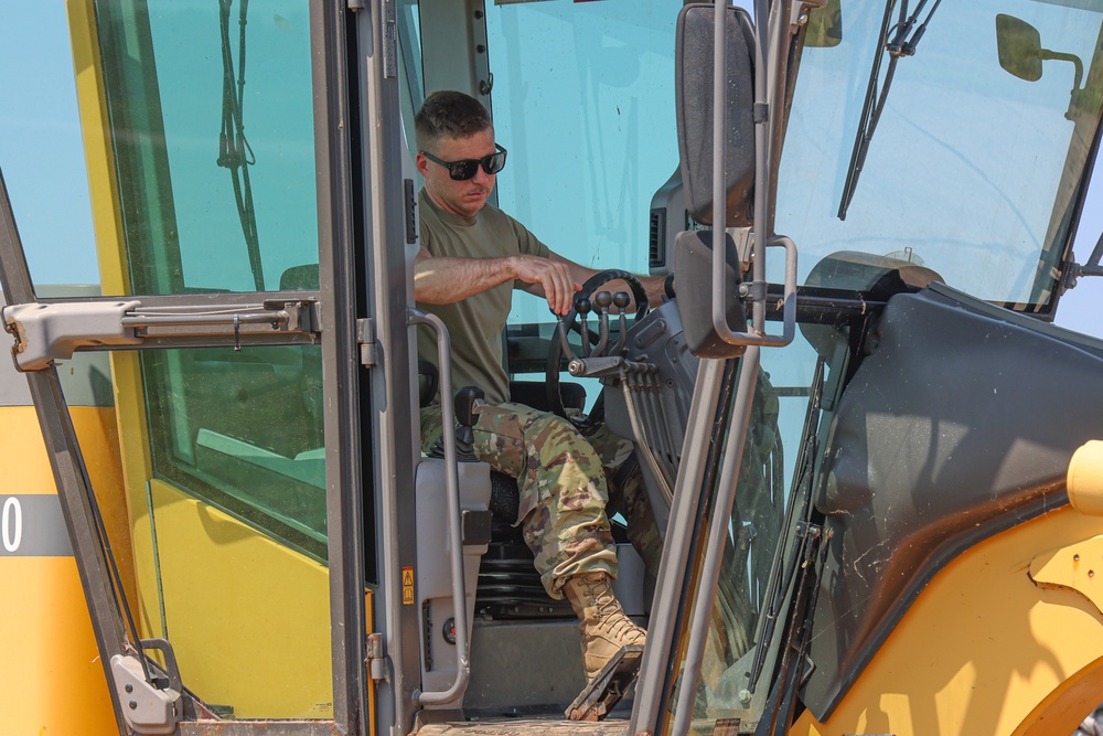 Civil engineers repair runway