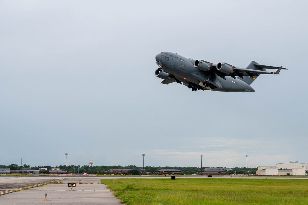 JB Charleston relocates aircraft in preparation for Hurricane Debby