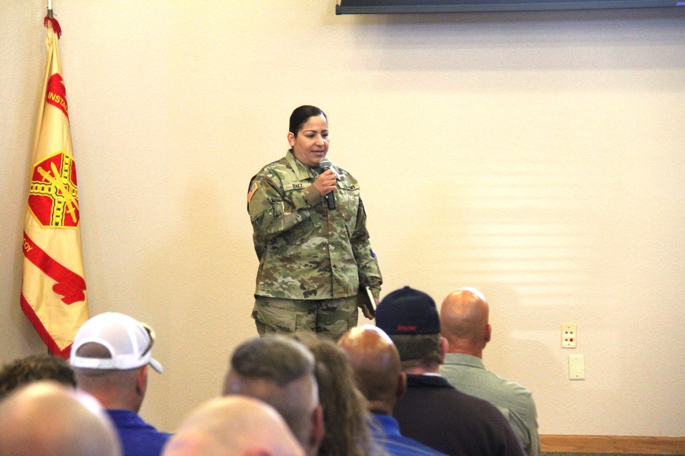 Fort McCoy holds July 2024 town hall meeting with installation workforce