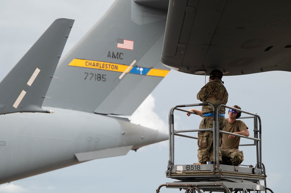 JB Charleston relocates aircraft in preparation for Hurricane Debby