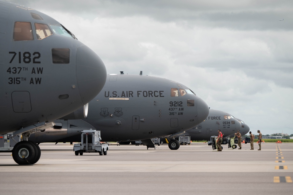 JB Charleston relocates aircraft in preparation for Hurricane Debby