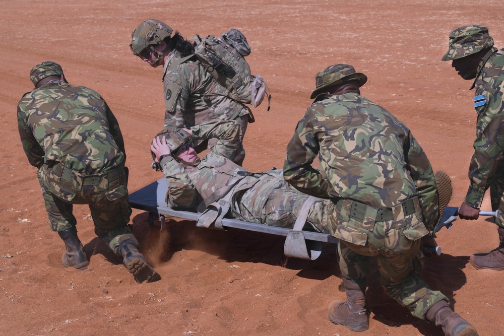 North Carolina National Guard conduct medical evacuation rehearsal with Botswana Defence Force