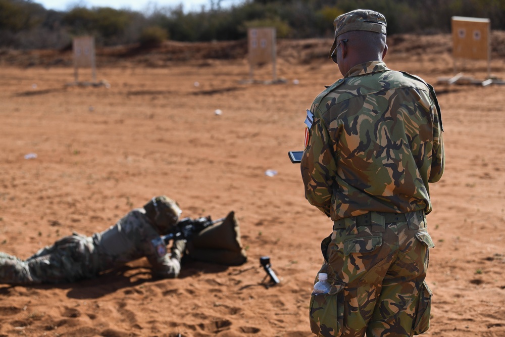 North Carolina National Guard conduct zero range with support from Botswana Defence Force