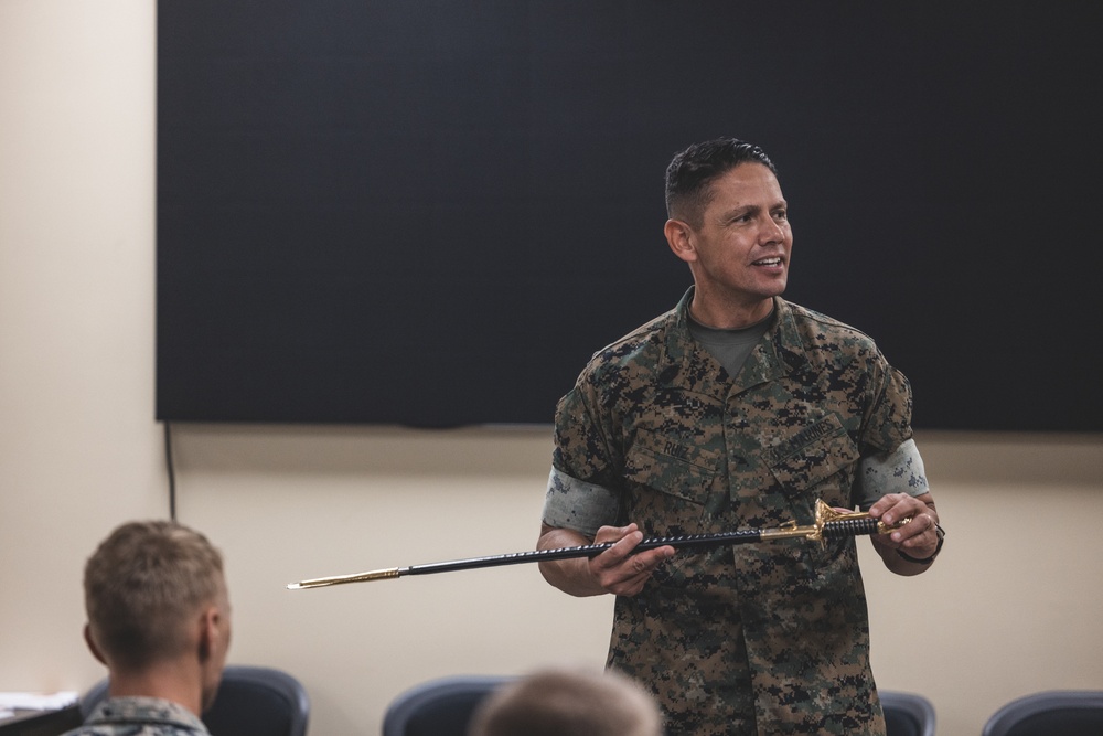 Sgt. Maj. Ruiz Speaks to 2nd MLG Corporals Course