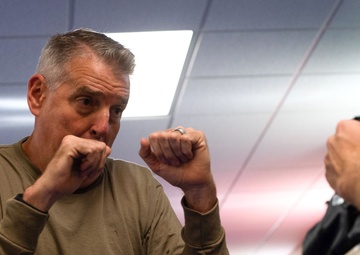 AMC Command Chiefs learn Krav Maga