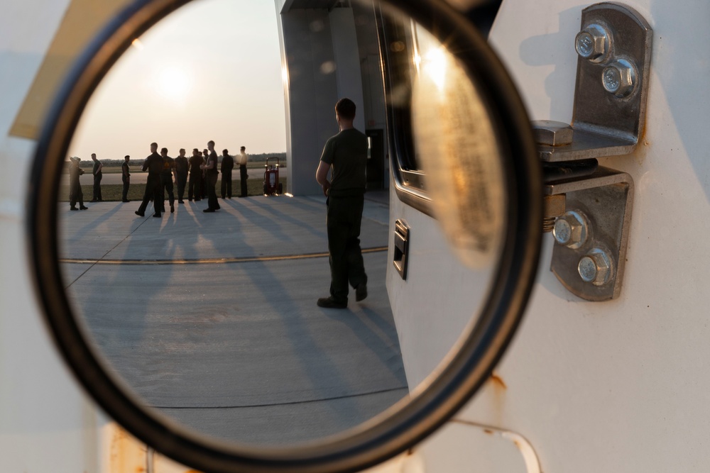 U.S. Marines with Marine Heavy Helicopter Squadron (HMH) 461 prepare for Exercise Northern Strike 2024