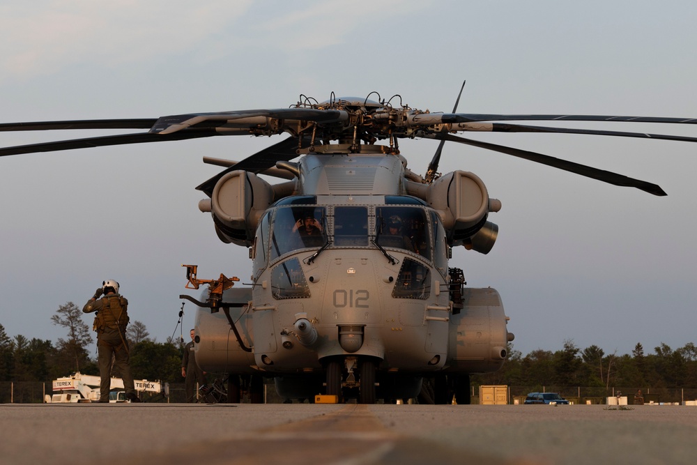 Marine Heavy Helicopter Squadron (HMH) 461 conducts familiarization flights during Exercise Northern Strike 2024