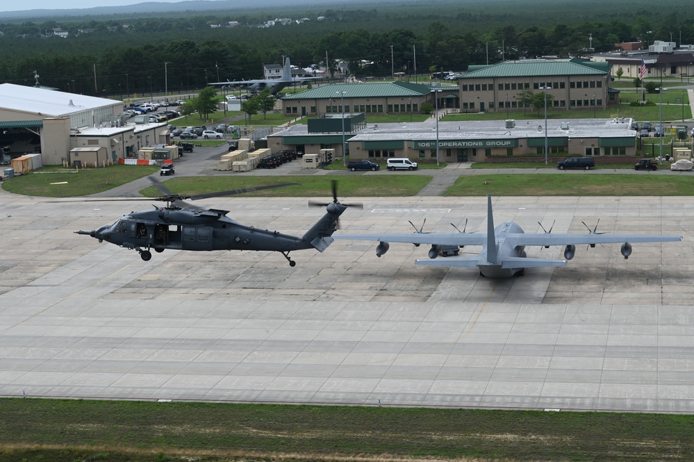 The 106th Rescue Wing’s First HH-60W Jolly Green II Takes Flight