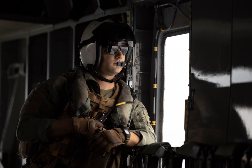 Marine Heavy Helicopter Squadron (HMH) 461 conducts familiarization flights during Exercise Northern Strike 2024