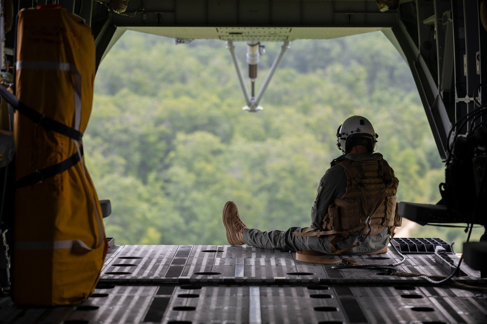 Marine Heavy Helicopter Squadron (HMH) 461 conducts familiarization flights during Exercise Northern Strike 2024