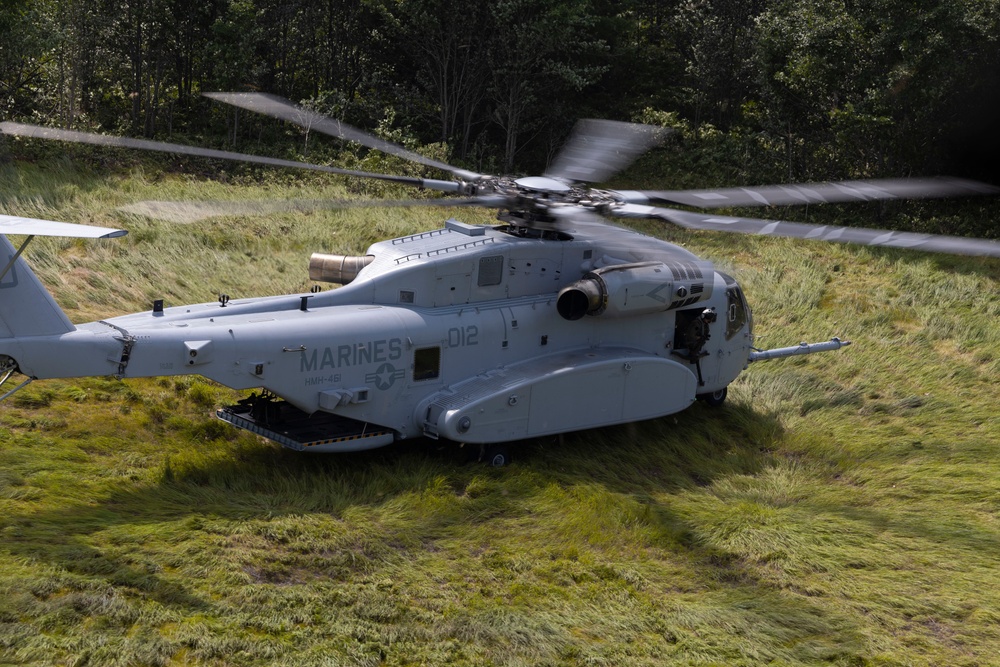 Marine Heavy Helicopter Squadron (HMH) 461 conducts familiarization flights during Exercise Northern Strike 2024