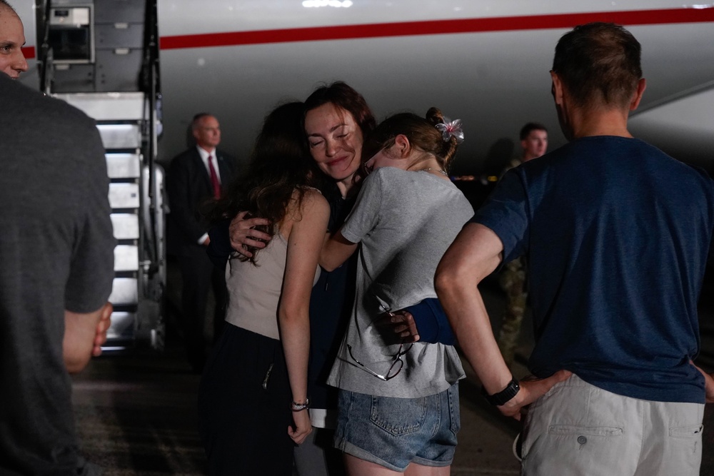 Americans released from Russian custody arrive at Joint Base Andrews