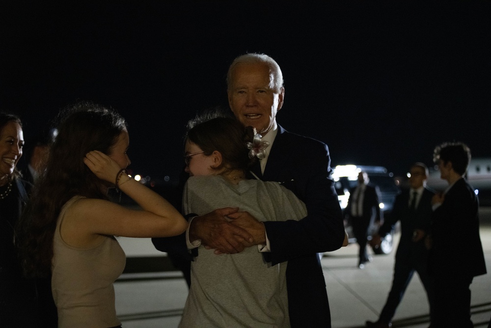 Americans released from Russian custody arrive at Joint Base Andrews