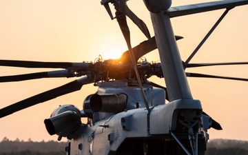 Marine Heavy Helicopter Squadron (HMH) 461 conducts maintenance during Exercise Northern Strike 2024