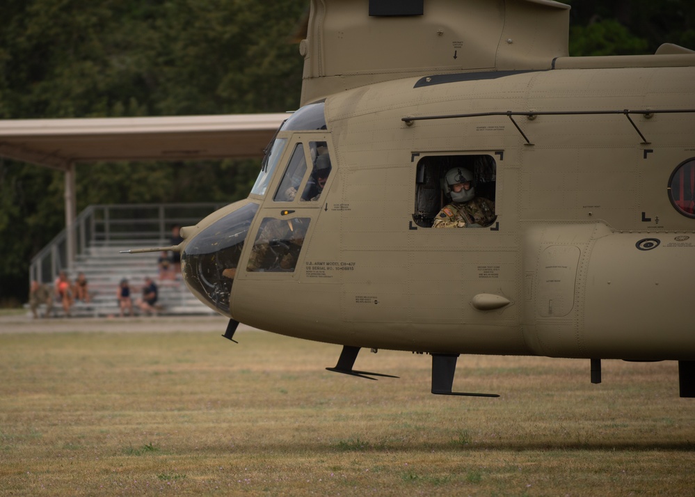Michigan Army National Guard trains in sling load operations