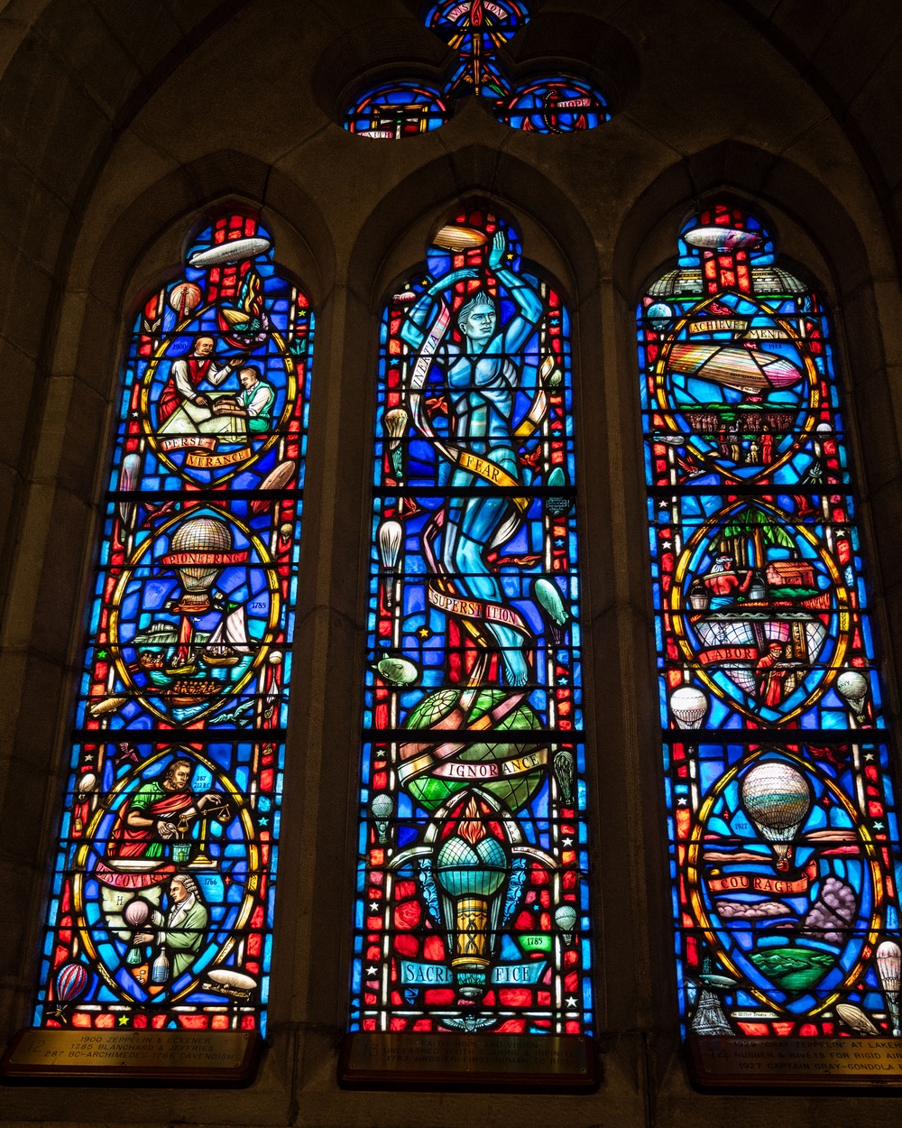 Cathedral of the Air celebrates aviation history with stained glass windows