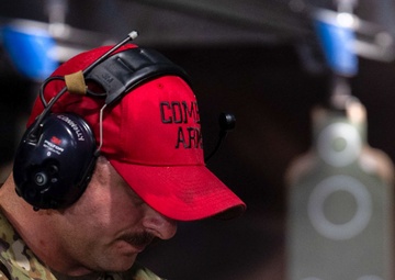 AMC Command Chiefs participate in combat arms training