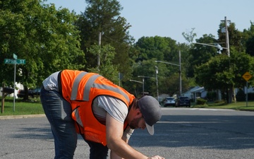 USACE Civil Engineers Survey Piscataway watershed area of Prince George’s County