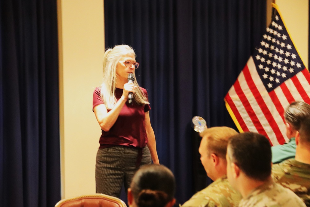 Fort McCoy celebrates Army Community Service’s 59th birthday with humorist, cake-cutting